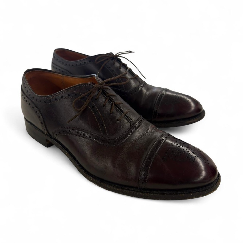Alden Dark Brown Leather Oxfords